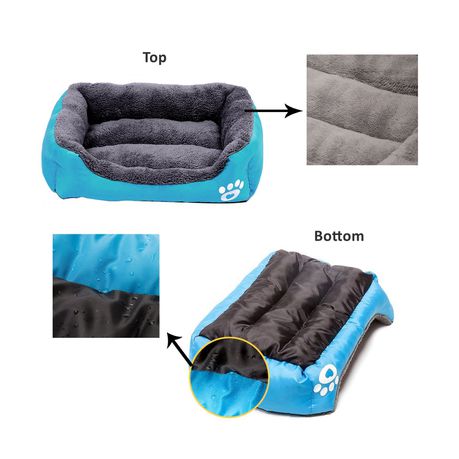 2 Piece Pet Plush Cushion Bed Set_2