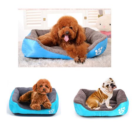 2 Piece Pet Plush Cushion Bed Set_1