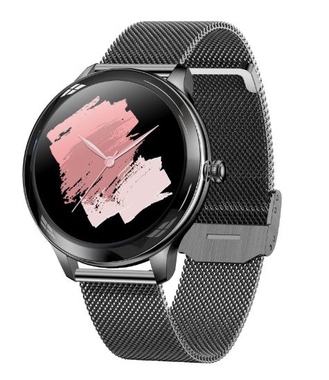 V33 Lady Smartwatch 1.09 inch Smart Watch - Black Steel_0